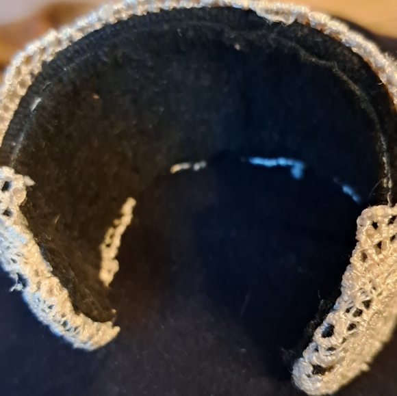 Ladies Boho Leather And Lace Rhinestone Handmade Beautiful Bangle Bracelet - Picture 5 of 5